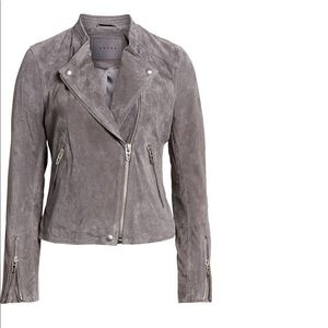 moto-inspired suede jacket - like new!
